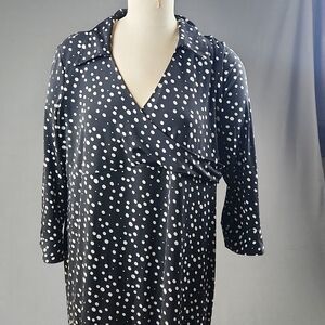 Liz Lange Maternity- Polka Dot Dressx- Size XL